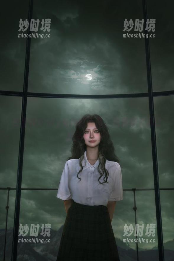 在看Wendy女神的写真，光是仰望就让我头晕了！-妙时境