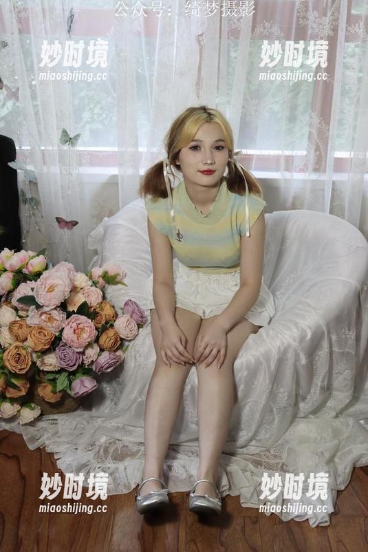 绮梦摄影 - 小艺的网袜写真，怎么又让人心思游离了呢？-妙时境